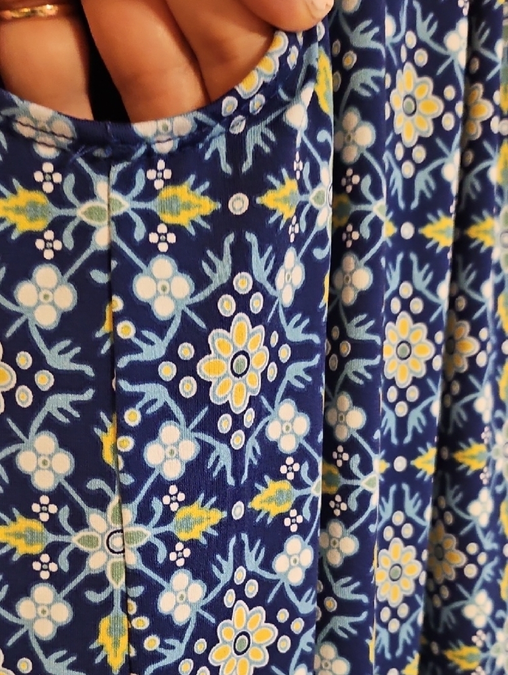 Max Studio Blue Floral Halter Midi Dress - Picture 6 of 10
